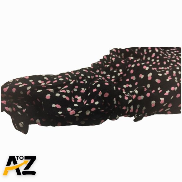 Women's Polka Dot Puff Long Sleeve Blouse Size S Small - Picture 5 of 11